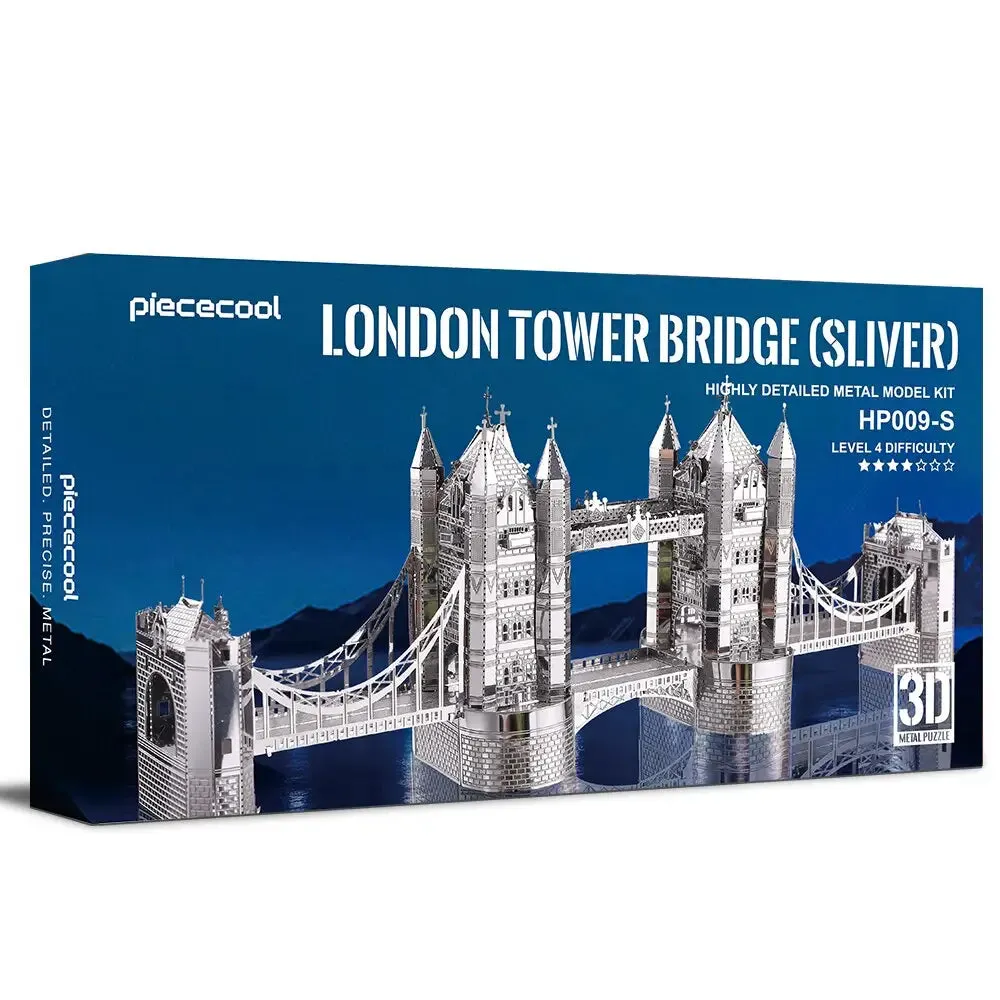 3d Metal Puzzle London Tower Bridge Diy Building Kit Toys for Teens Jigsaw Gifts