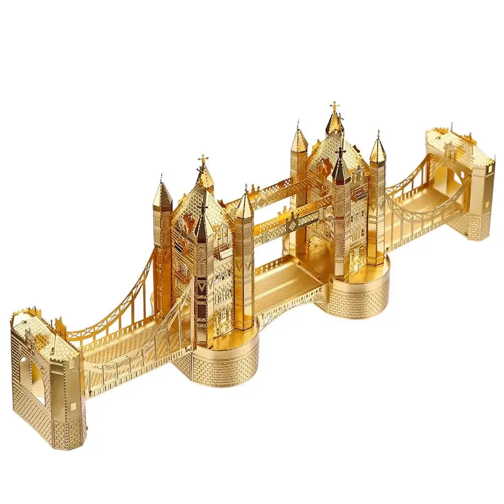 3d Metal Puzzle London Tower Bridge Diy Building Kit Toys for Teens Jigsaw Gifts