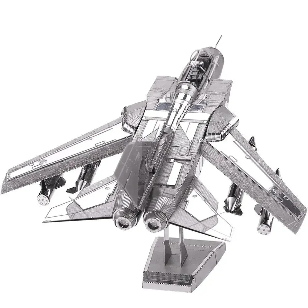 3d Metal Puzzles Tornado Fighter Jetst Model Building Kits for Adult Diy Teens Creative Toys