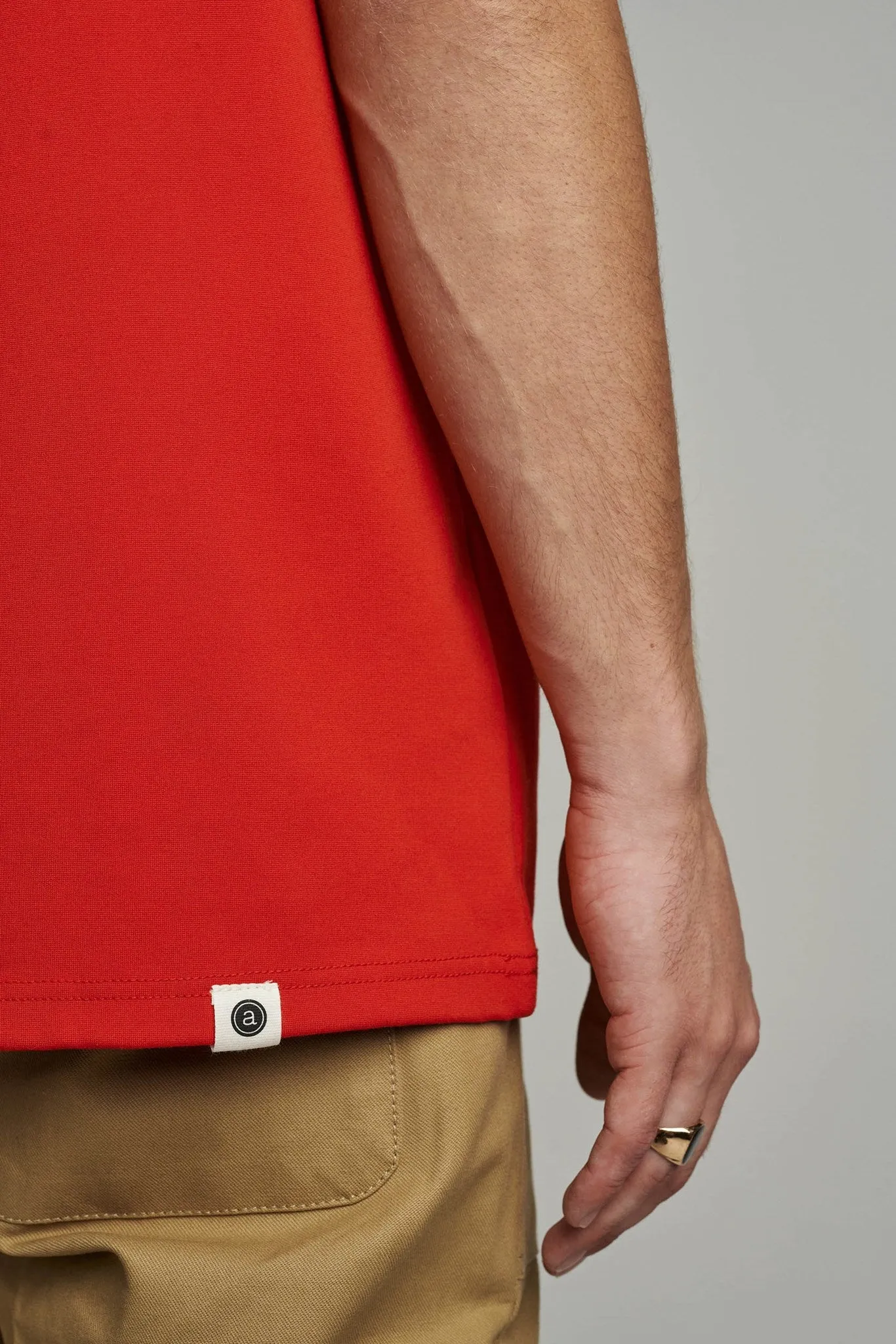 AKARNE SWEAT W/LOGO - Red Clay