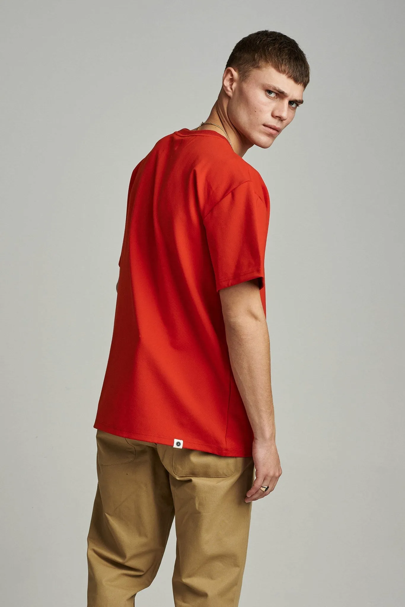 AKARNE SWEAT W/LOGO - Red Clay