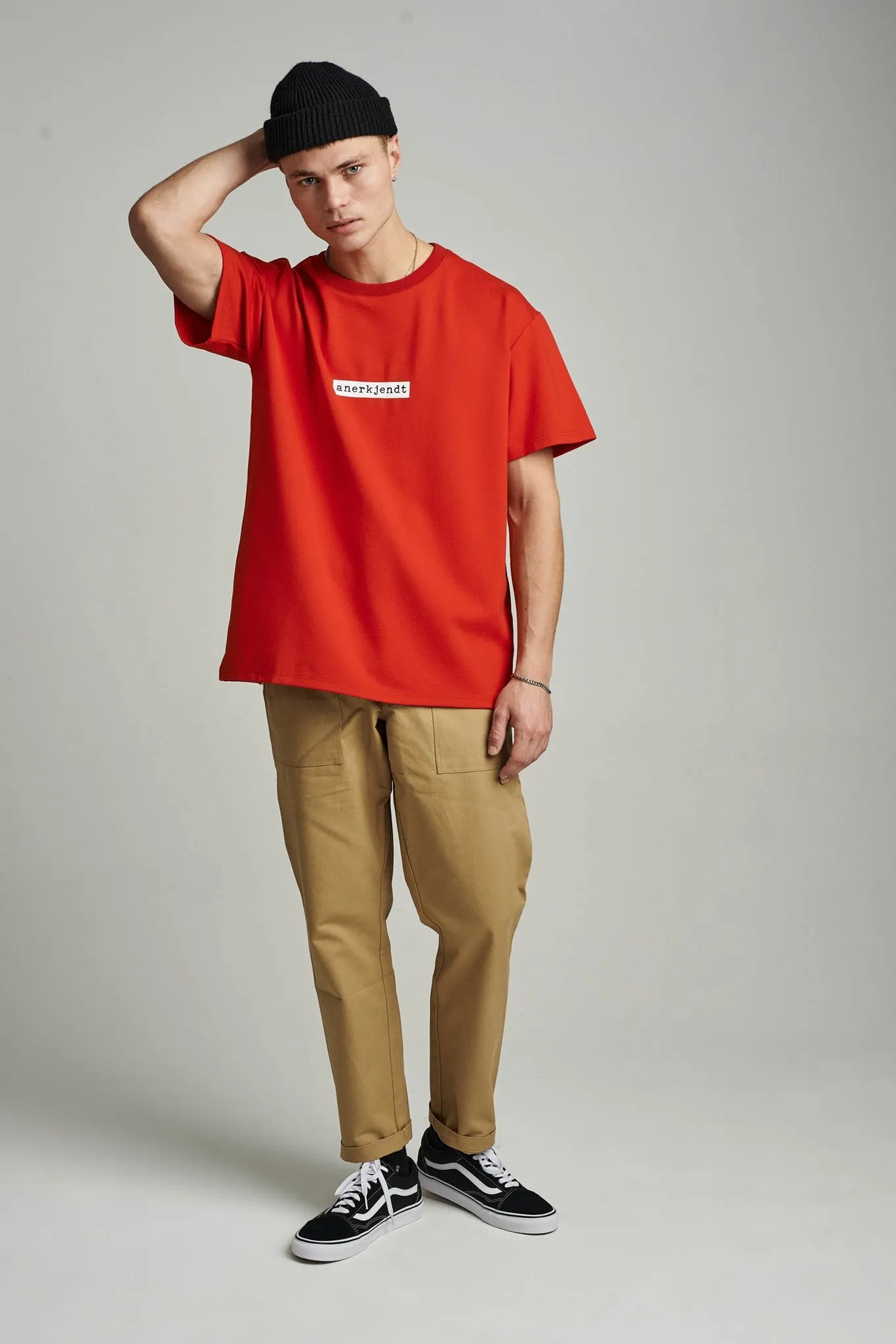 AKARNE SWEAT W/LOGO - Red Clay