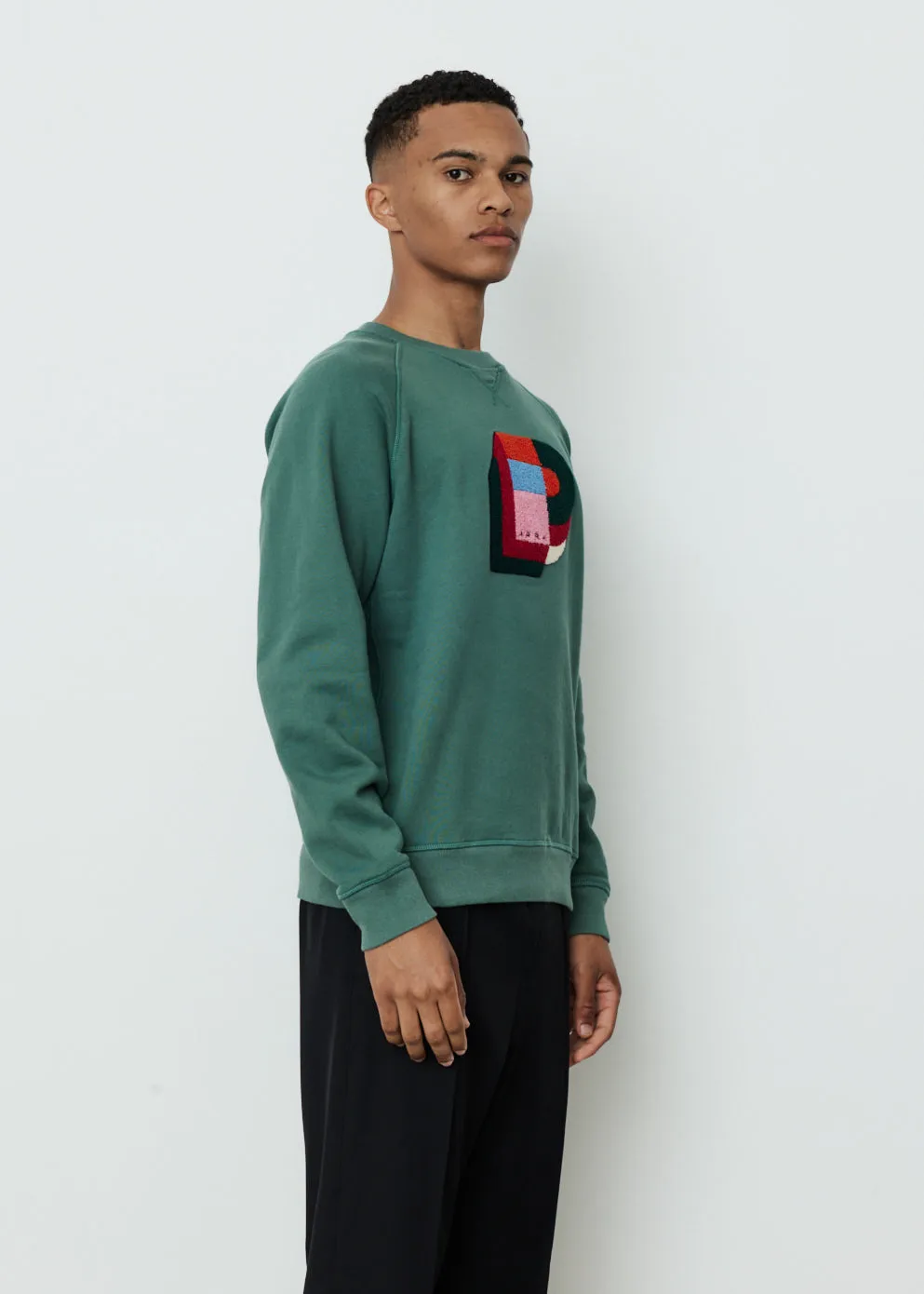 Building Block Logo Crew Neck Sweatshirt
