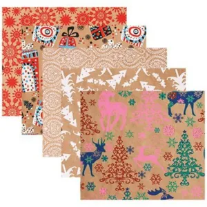 Christmas Kraft Paper Pack of 40