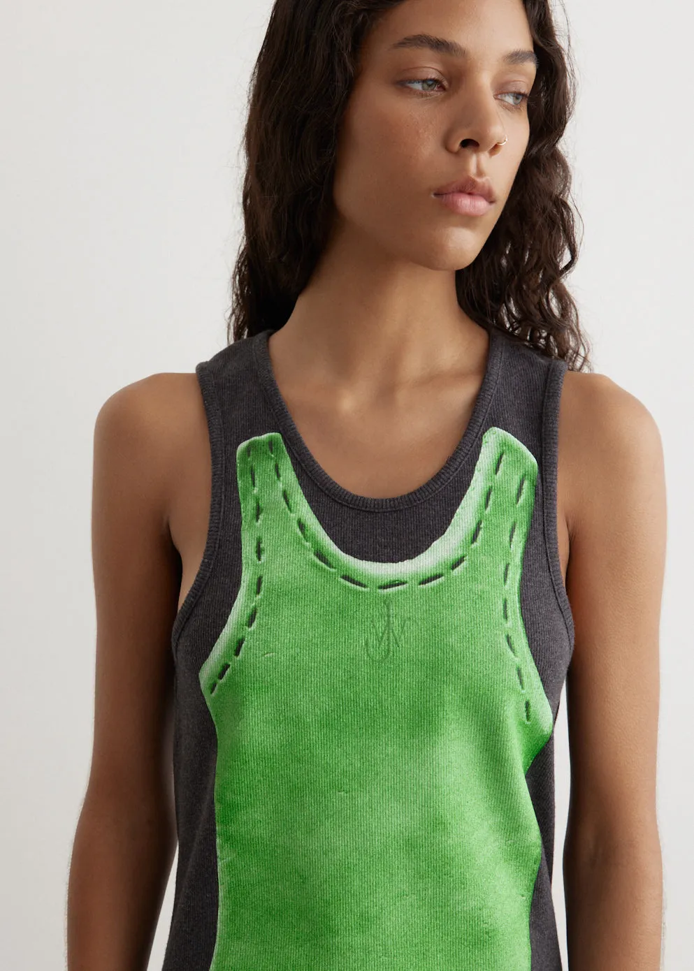 Clay Trompe L'Oeil Print Vest