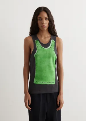 Clay Trompe L'Oeil Print Vest