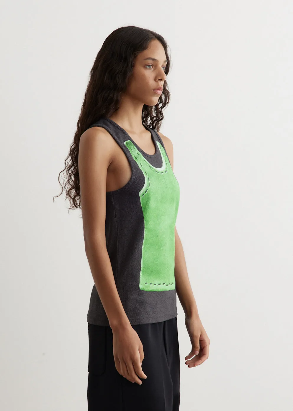Clay Trompe L'Oeil Print Vest