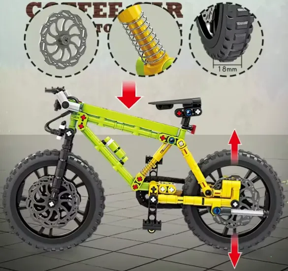 Cool Mountain Bike Building Block Set Creative Gift