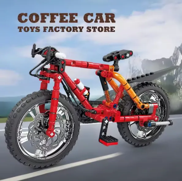 Cool Mountain Bike Building Block Set Creative Gift