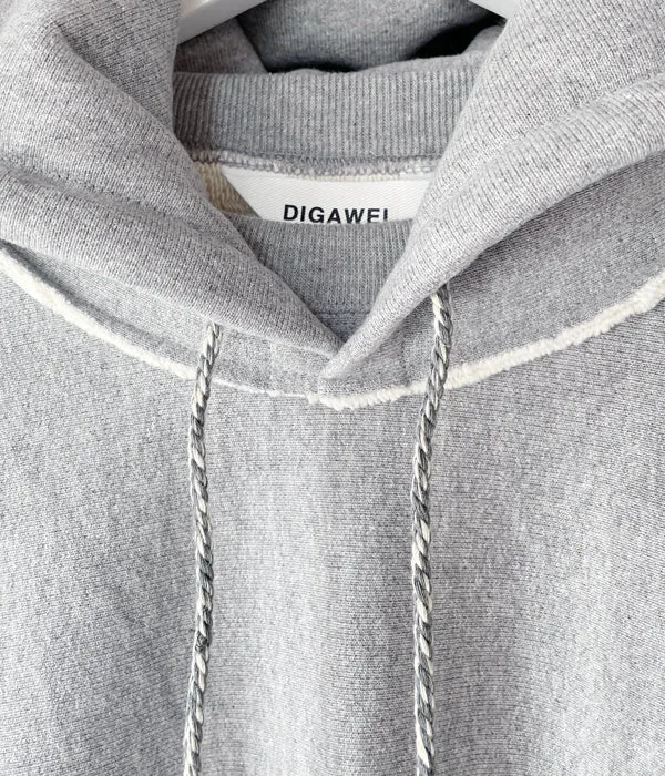 DIGAWEL/REVERSE WEAVE HOODIE (GRAY)