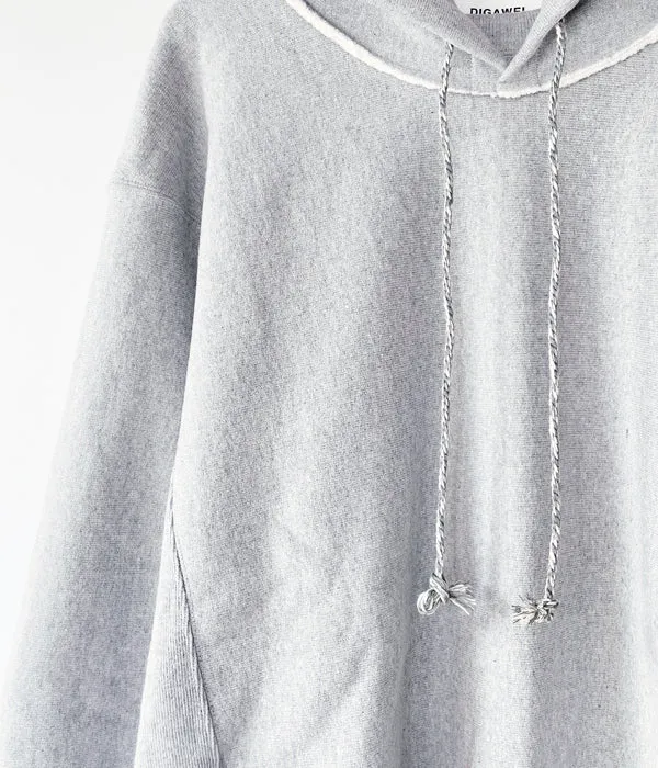 DIGAWEL/REVERSE WEAVE HOODIE (GRAY)