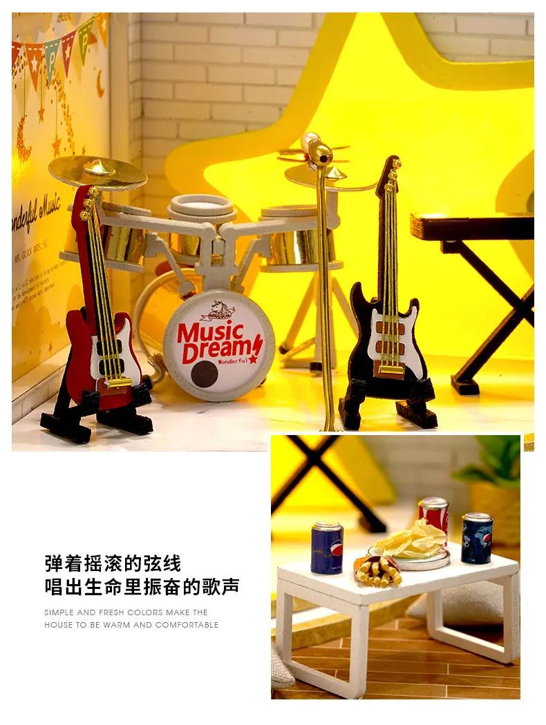 DIY house handmade gifts toys building models girls birthday gifts educational toys