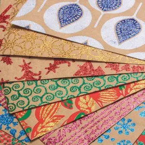 Glitter Christmas Paper Assorted