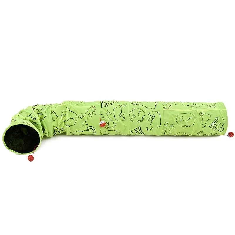 Green Nylon Tunnels For Cats
