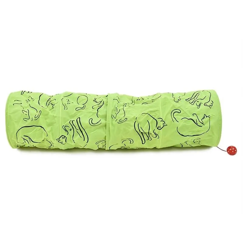Green Nylon Tunnels For Cats