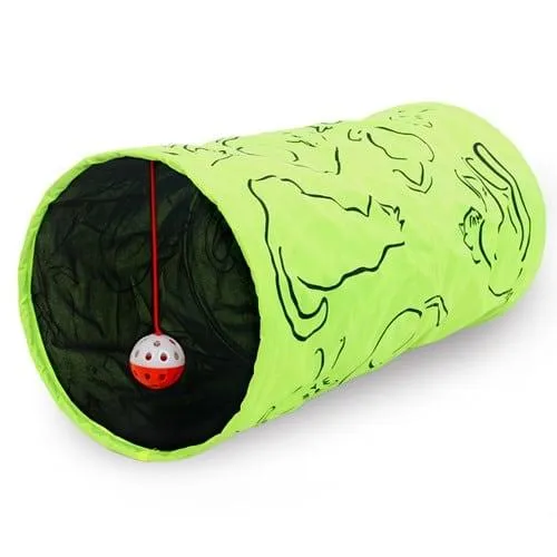 Green Nylon Tunnels For Cats