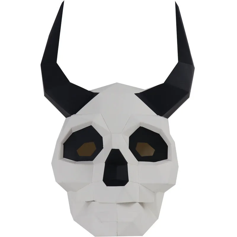 Halloween New Version Of The Devil Skull Creative DIY Mask Paper