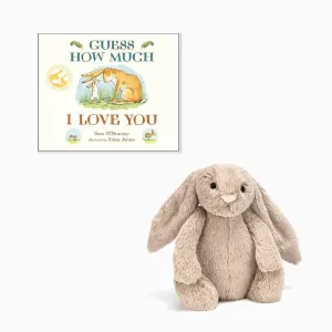 Jellycat Bashful Bunny & Guess How Much I Love You Board Book