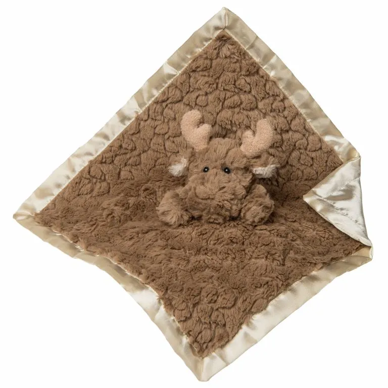 Mary Meyer Putty Nursery Moose Character Blanket 13x13
