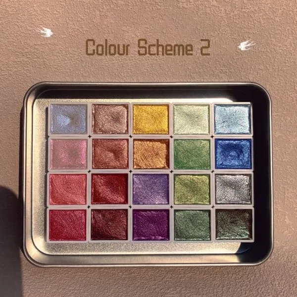 Nieuwjaarsuitverkoop   20 kleuren aquarel schilderij set