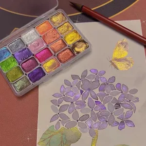 Nieuwjaarsuitverkoop   20 kleuren aquarel schilderij set