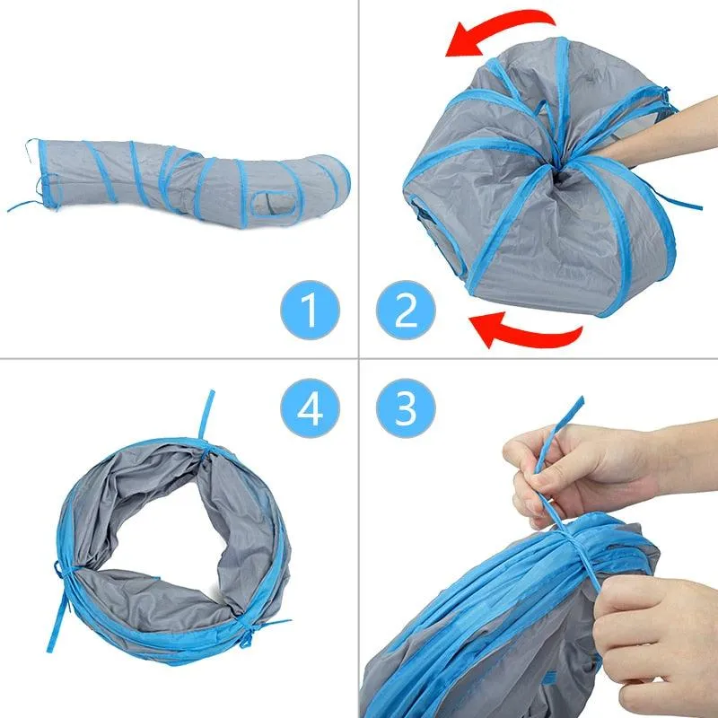 S Shaped Long Tunnel Toy for Cats