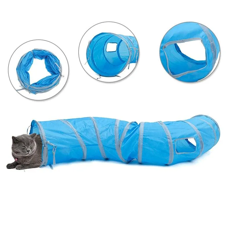 S Shaped Long Tunnel Toy for Cats
