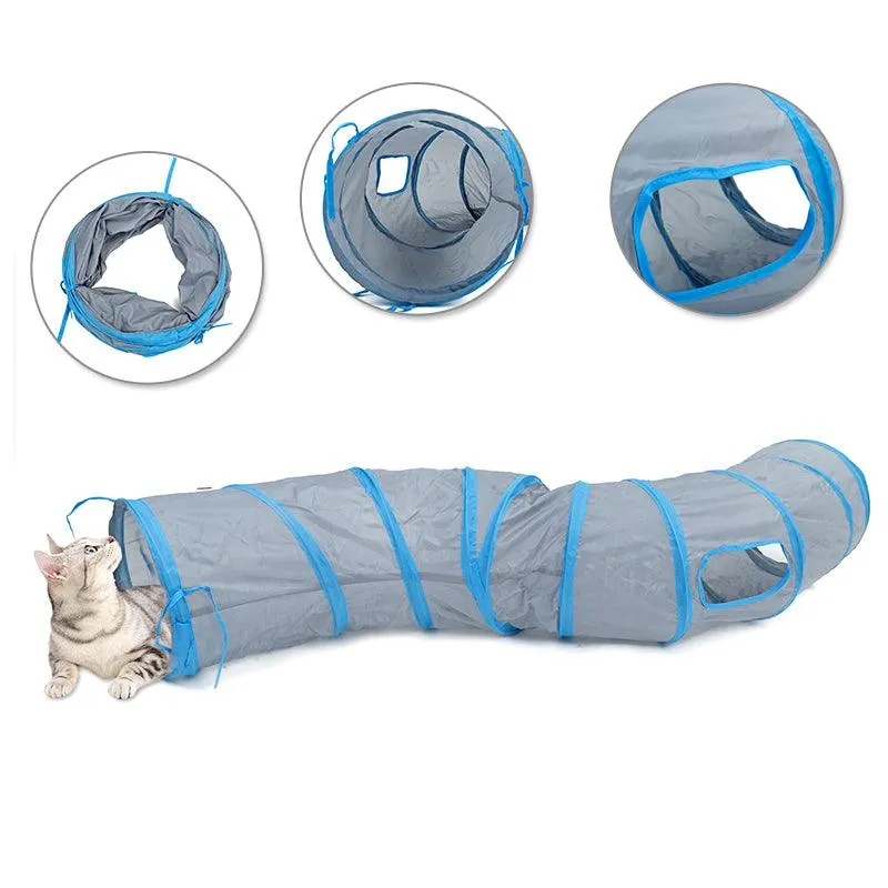 S Shaped Long Tunnel Toy for Cats