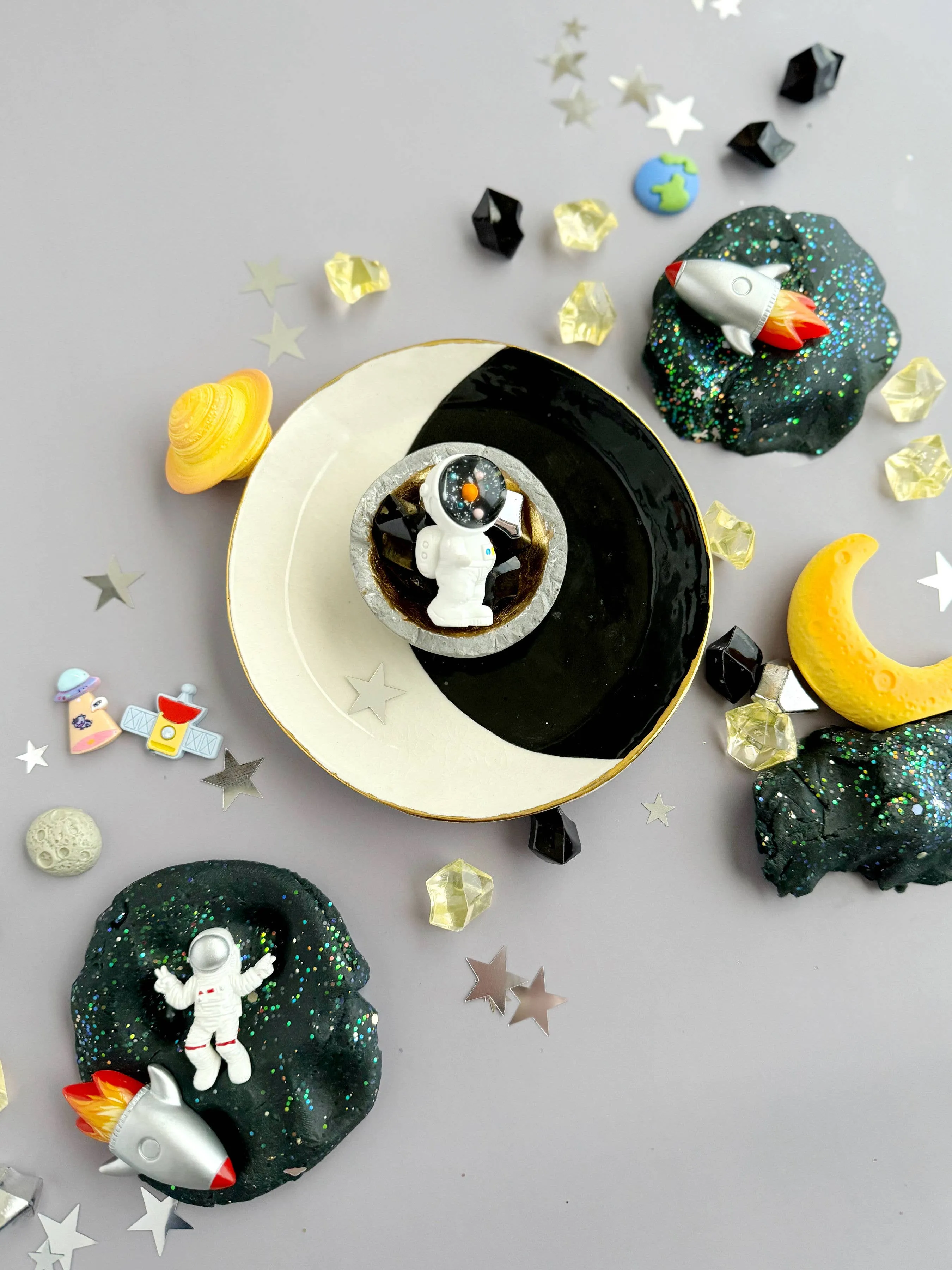 Space (Black Cherry) Play Dough Kit